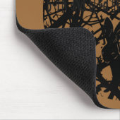 Trickster-Kaninchen im Briar-Flecken Mousepad (Ecke)