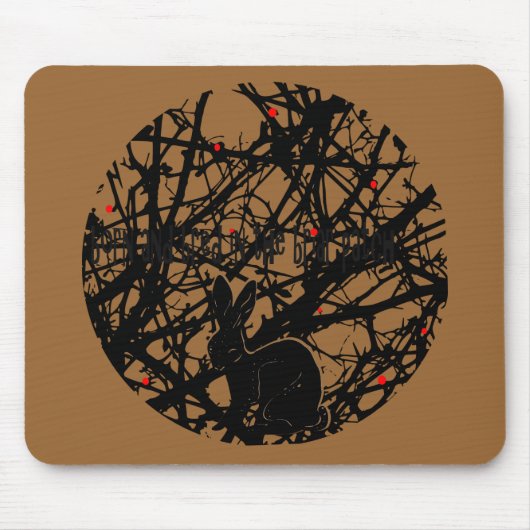 Trickster-Kaninchen im Briar-Flecken Mousepad (Vorne)
