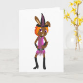Tricksy Rabbit Karte (Gelbe Blume)