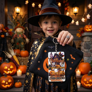 Tricky oder Treaty Kids Halloween Acryl-Schlüssela Schlüsselanhänger