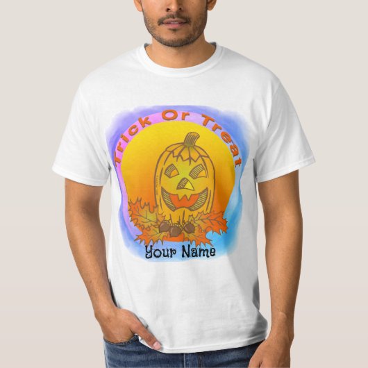 Tricky Pumpkin T - Shirt (Vorderseite)
