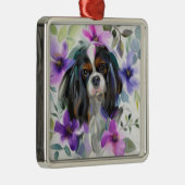 Trico Cavalier| lila Flora Ornament Aus Metall (Rechts)