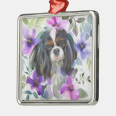 Trico Cavalier| lila Flora Ornament Aus Metall (Links)
