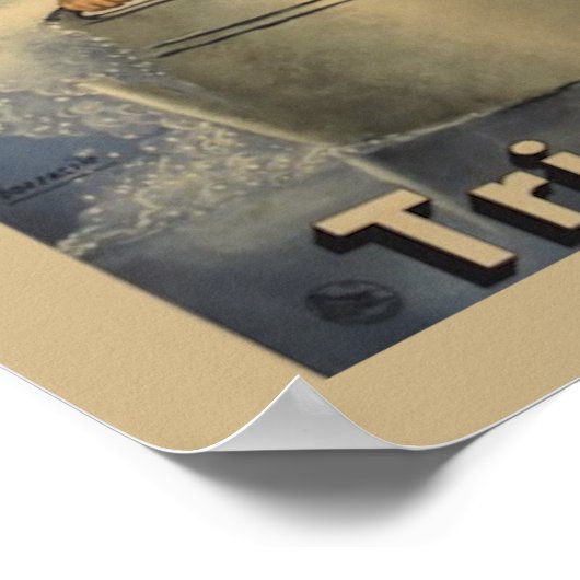 TricoFilina Shampoo Vintage Poster (Ecke)