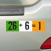 Tricolor, 26 + 6 = 1 autoaufkleber (Auf Auto)