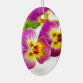 Tricolor | anniversary | flower | Pansy | cute | B Keramikornament (Rechts)