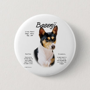 Tricolor Basenji Geschichte, Alles über Basenjis Button