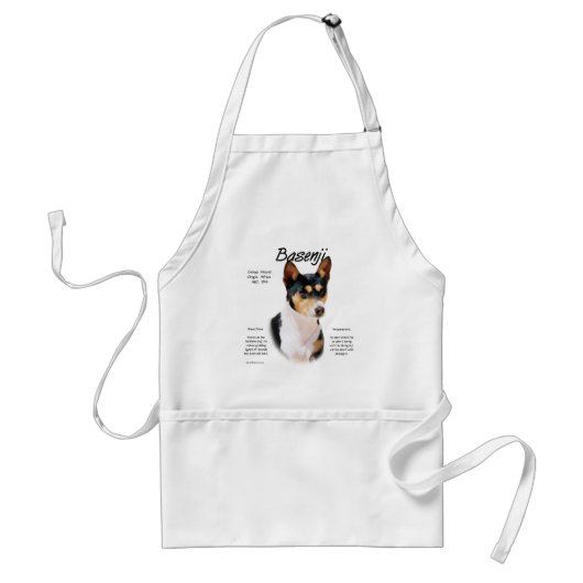 Tricolor Basenji Geschichte, Alles über Basenjis Schürze (Vorne)