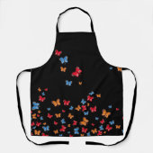 Tricolor Butterflies All-Over-Print-Schürze Schürze (Vorderseite)
