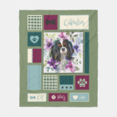 Tricolor Cavalier Decke| Mittel Fleecedecke (Vorderseite)