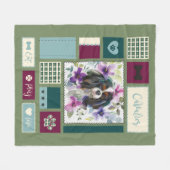 Tricolor Cavalier Decke| Mittel Fleecedecke (Vorderseite (Horizontal))