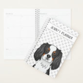 Tricolor Cavalier King Charles Spaniel Dog & Titel Planer (Anzeige)