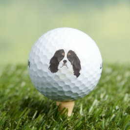Tricolor Cavalier King Charles Spaniel Golfball