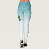 Tricolor Cavalier King Charles Spaniel im Winter Leggings (Rückseite)