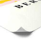 Tricolor Cavalier King Charles Spaniel on Toilet Poster (Ecke)