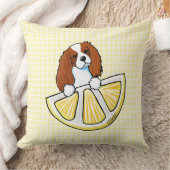 Tricolor Cavalier Lemon Gingham Throw Pillow Kissen (Decke)