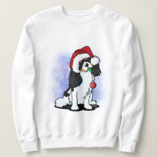 Tricolor Cavalier Spaniel Weihnachts Sweatshirt