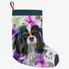 Tricolor Cavalier Weihnachtsfest Strumpf| Ornament Kleiner Weihnachtsstrumpf