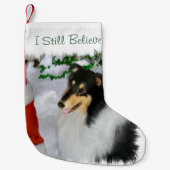 Tricolor Collie Christmas Kleiner Weihnachtsstrumpf (Vorderseite)