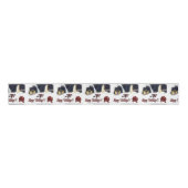 Tricolor Collie Christmas Ripsband (Vorderseite)