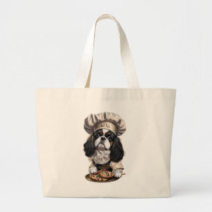 Tricolor Cooking Koch Cavalier Charles Spaniel Jumbo Stoffbeutel
