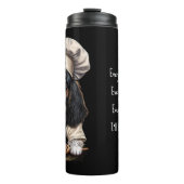 Tricolor Cooking Koch Cavalier Charles Spaniel Thermosbecher (Vorderseite)