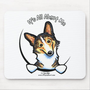 Tricolor Corgi alles rund um mich Mousepad