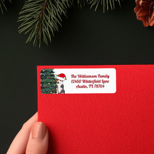 Tricolor Corgi Christmas Tree Rücksendeadresse