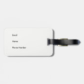 Tricolor Corgi-Pfirsich Sploot Gepäckanhänger (Rückseite horizontal)