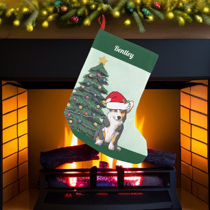 Tricolor Corgi Weihnachtsbaum Mit Monogramm Green Kleiner Weihnachtsstrumpf