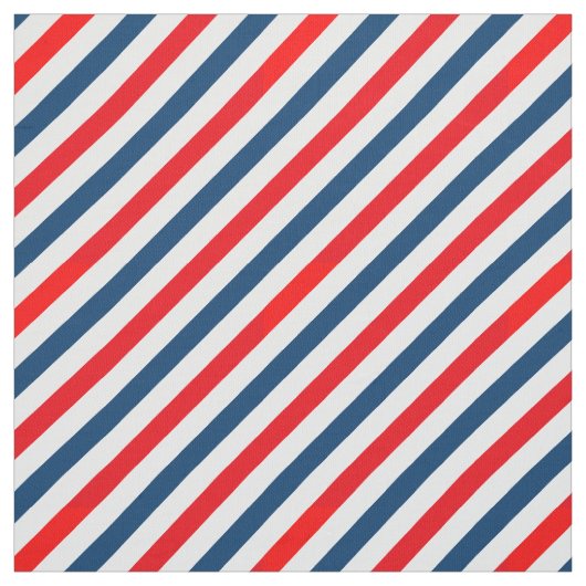 Tricolor Diagonal Lines (blau, weiß, rot) Stoff (Muster)
