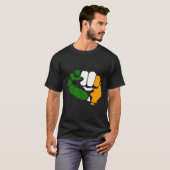 Tricolor Fist Irish Republicain Design T-Shirt (Vorne ganz)