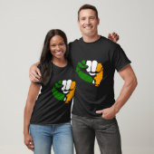 Tricolor Fist Irish Republicain Design T-Shirt (Unisex)
