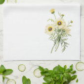 tricolor Gänseblümchen (Chrysantheme carinatum) Küchentuch (Gefaltet)