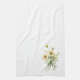 tricolor Gänseblümchen (Chrysantheme carinatum) Küchentuch