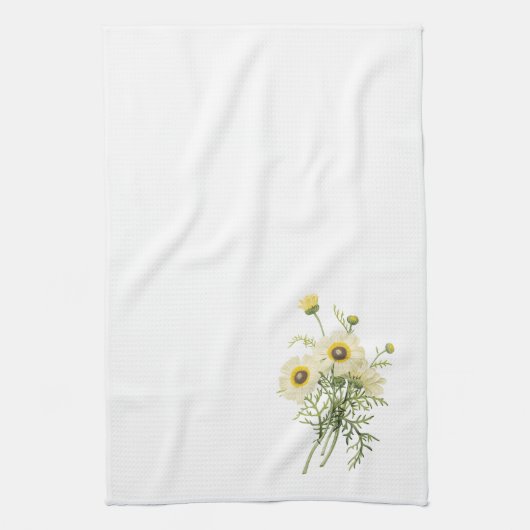 tricolor Gänseblümchen (Chrysantheme carinatum) Küchentuch (Vertikal)