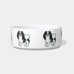 Tricolor-Japan-Chin-hübsche-Cartoon-Hunde Napf