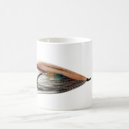 Tricolor Lachse fliegen Tasse