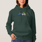 Tricolor Papillon mit farbigen Agilitys Hoodie (Vorderseite)
