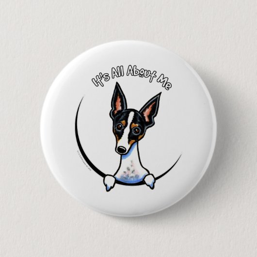 Tricolor Rat Terrier IAAM Button (Vorderseite)