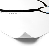 Tricolor Rat Terrier IAAM Poster (Ecke)