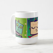 Tricolor Roboter-Tasse Tasse (Vorderseite Links)