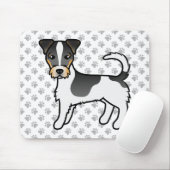 Tricolor Rough Coat Jack Russell Terrier Dog Mousepad (Mit Mouse)