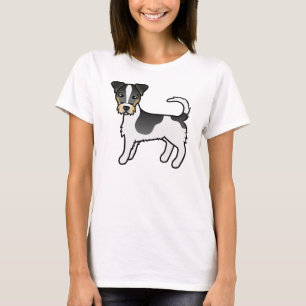 Tricolor Rough Coat Jack Russell Terrier Dog T-Shirt