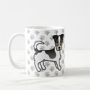 Tricolor Rough Coat Jack Russell Terrier Hund Kaffeetasse