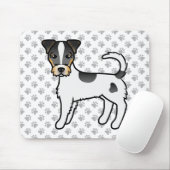 Tricolor Rough Coat Parson Russell Terrier Dog Mousepad (Mit Mouse)