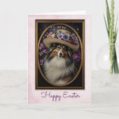 Tricolor Sheltie Oster Karte (Vorderseite)