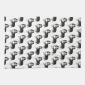 Tricolor Shetland Sheepdog Cartoon Dog Muster Geschirrtuch (Horizontal)