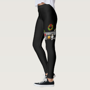Tricolor Shetland Sheepdog Hund in einem Festsaal Leggings