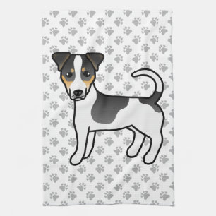 Tricolor Smooth Coat Jack Russell Terrier Dog Geschirrtuch
